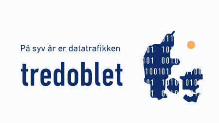 Datatraffik tredoblet på 7 år