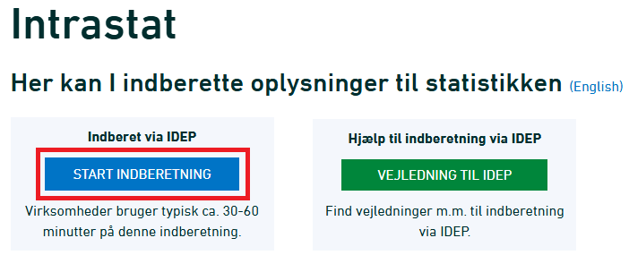 start-indberetning