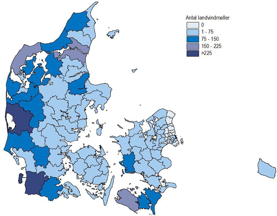 antal landvindmøller