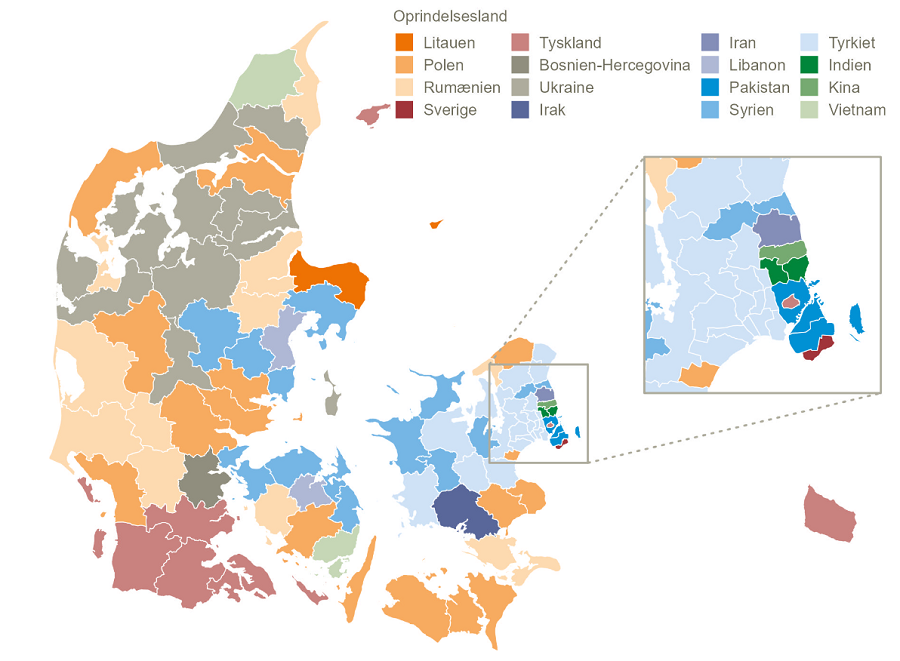 Indvandr efterkm oprindelsesland