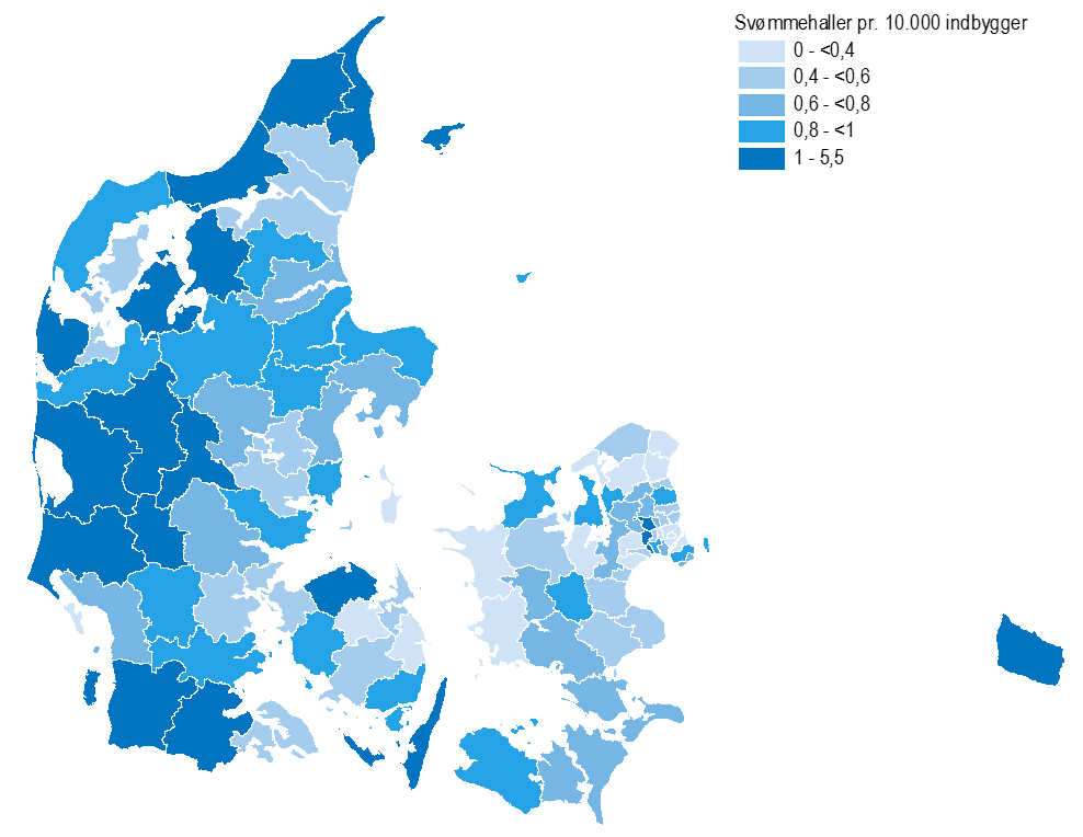 svømmehaller pr 10.000 indb 2019