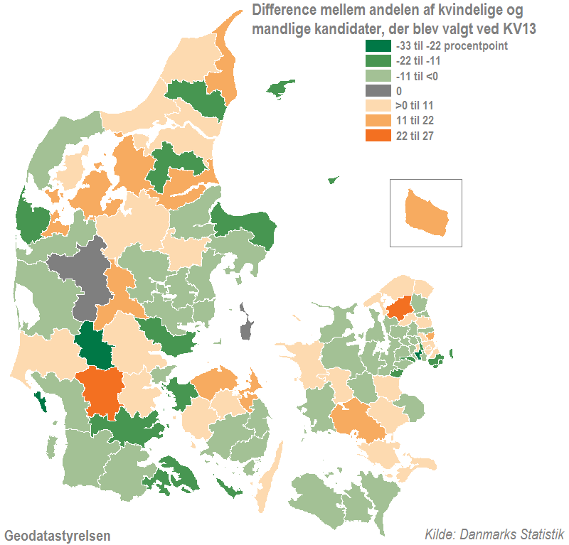 Har kvindelige kandidater lettere ved at blive valgt - kommuner