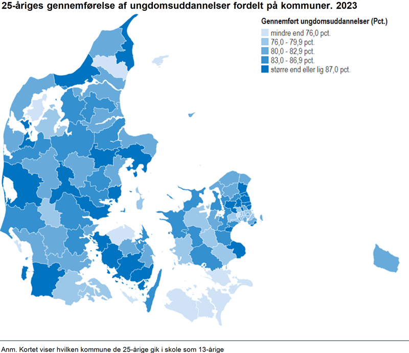 Stor forskel på fuldførte ungdomsuddannelser